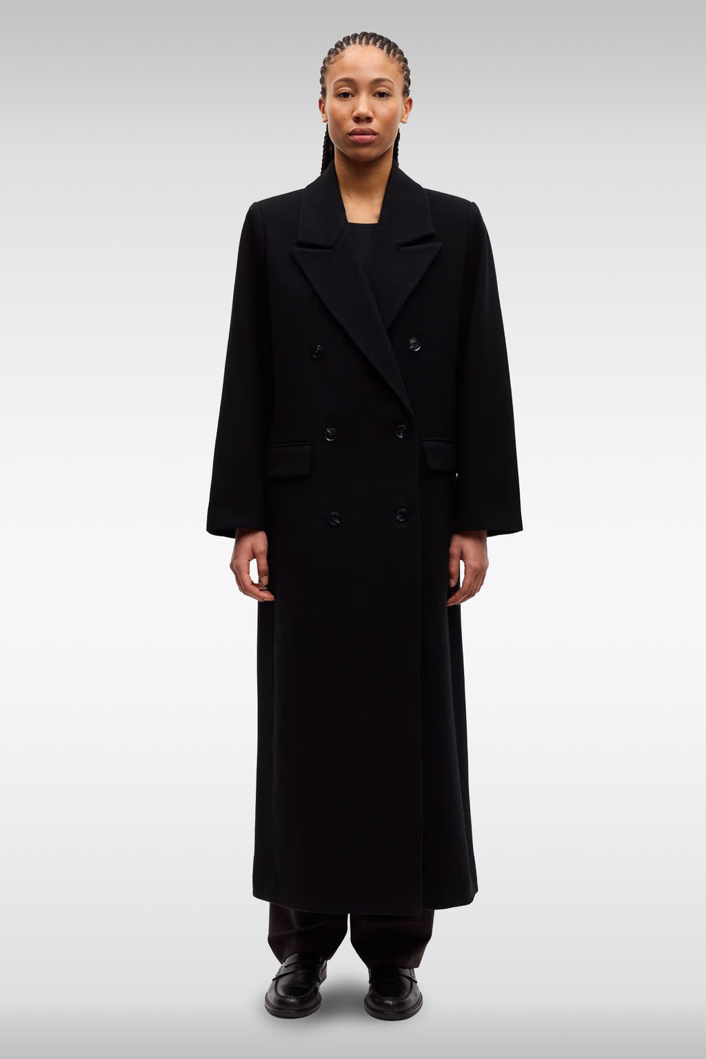 alt-image__Black-wool-blend-double-breasted-long-coat---Sajill-Coat