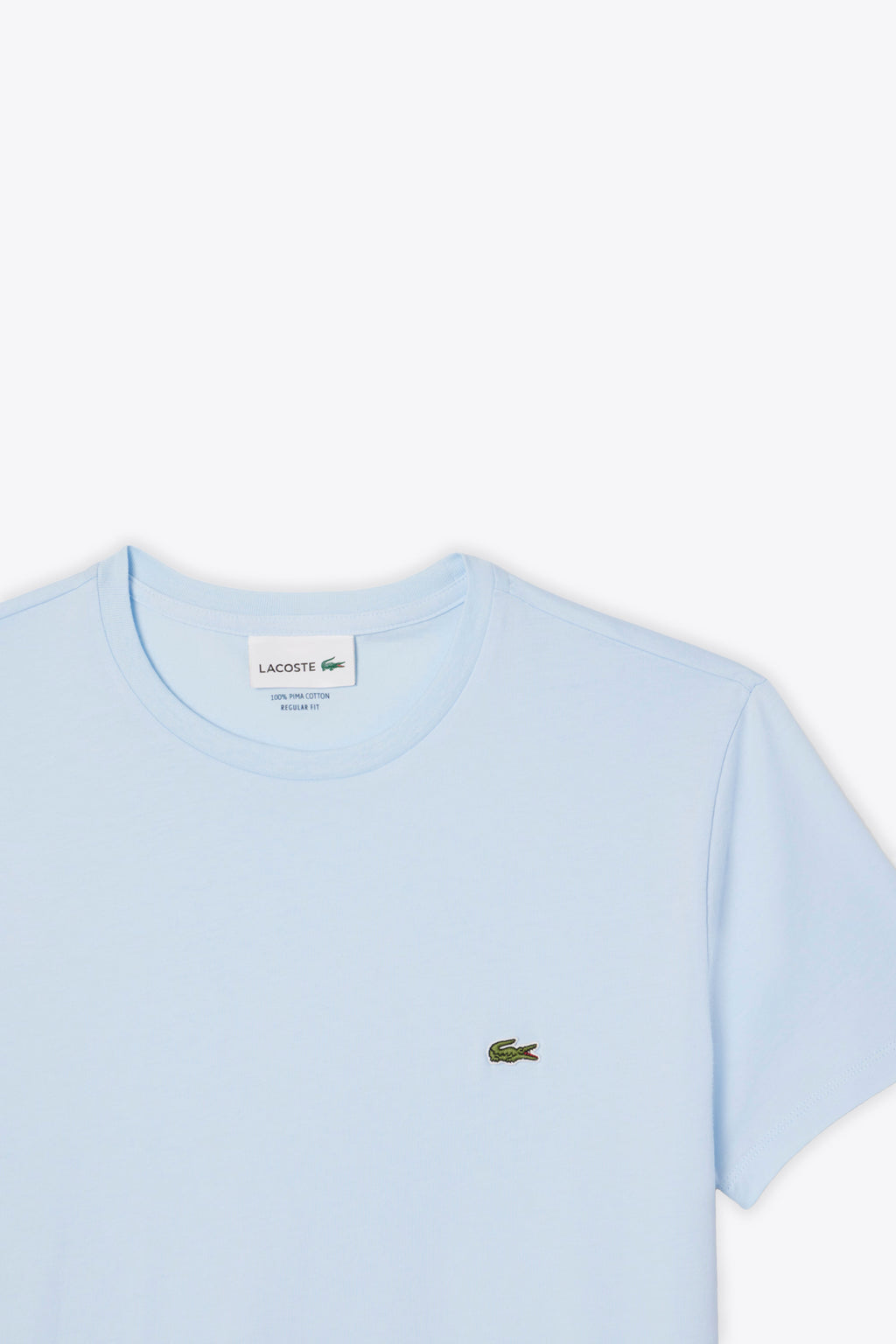 alt-image__T-shirt-in-cotone-Pima-celeste-polvere-con-logo-al-petto
