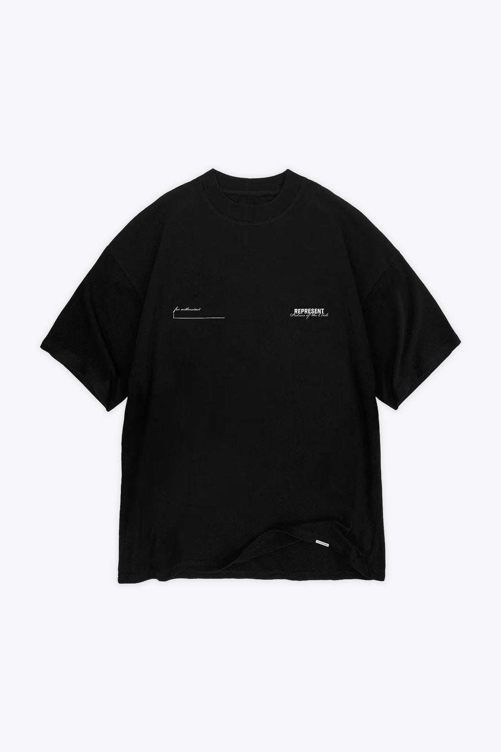 alt-image__Black-cotton-t-shirt-with-chest-and-back-print---Patron-Of--The-Club-T-Shirt