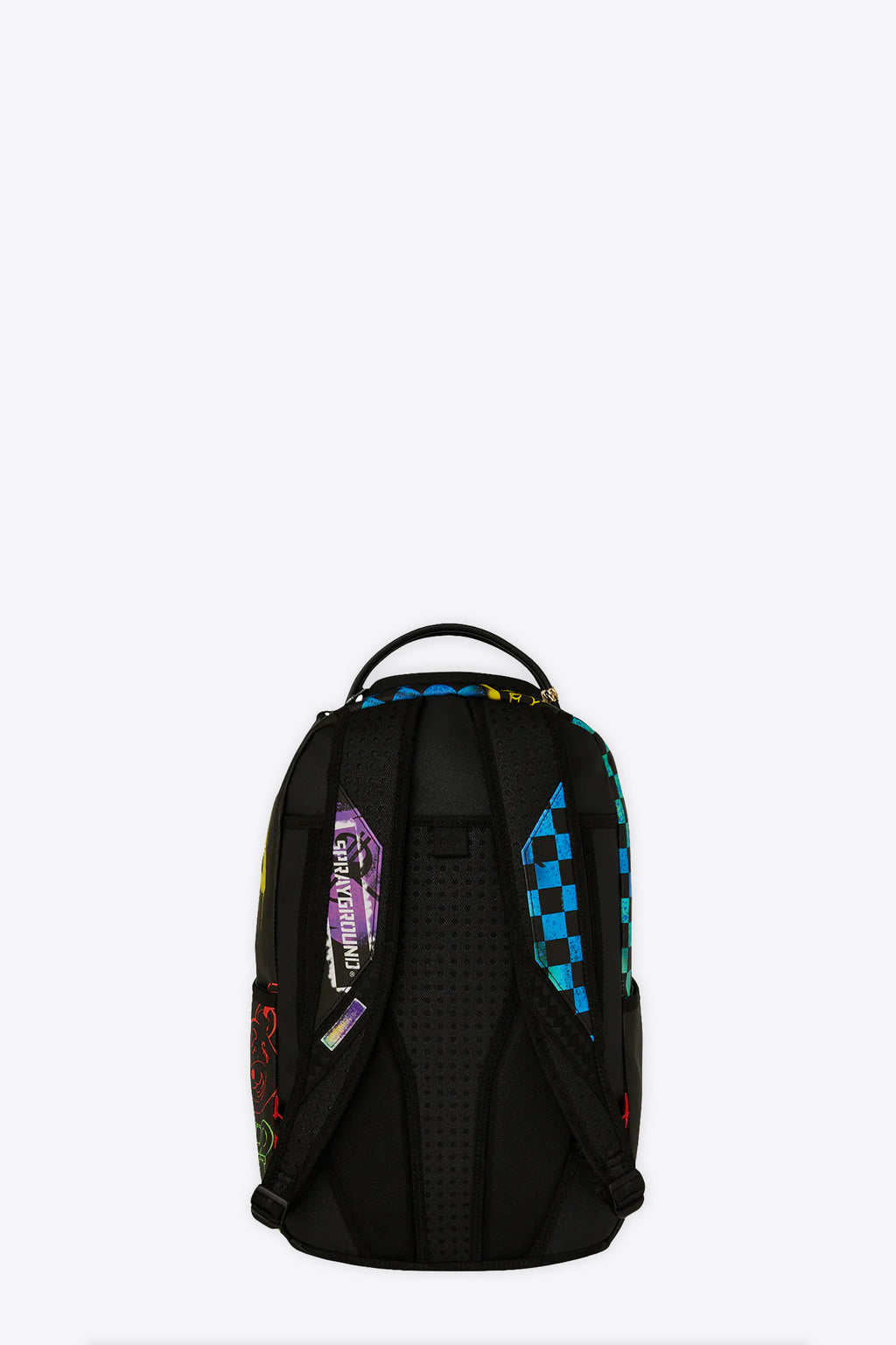 alt-image__Zaino-in-pvc-nero-con-stencil-multicolor-stampati---Shark-Central-Stencils-Black-Dlxsv-Backpack