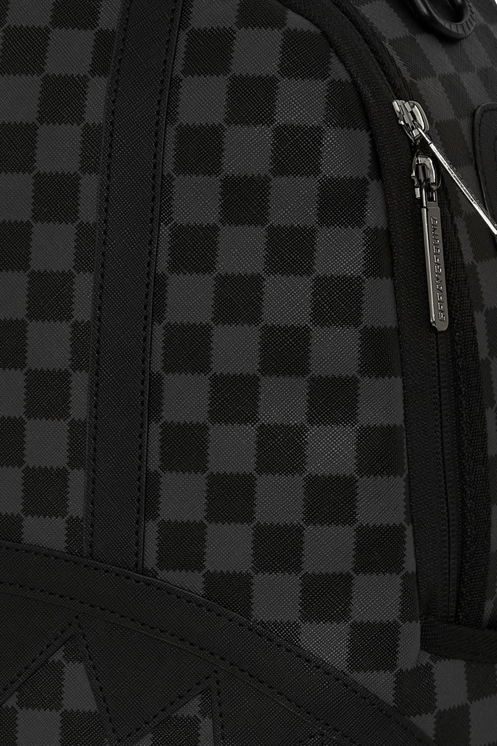 alt-image__Zaino-in-pvc-nero-a-scacchi-con-bocca-shark---Midnight-Chateau-Dlxsv-Backpack