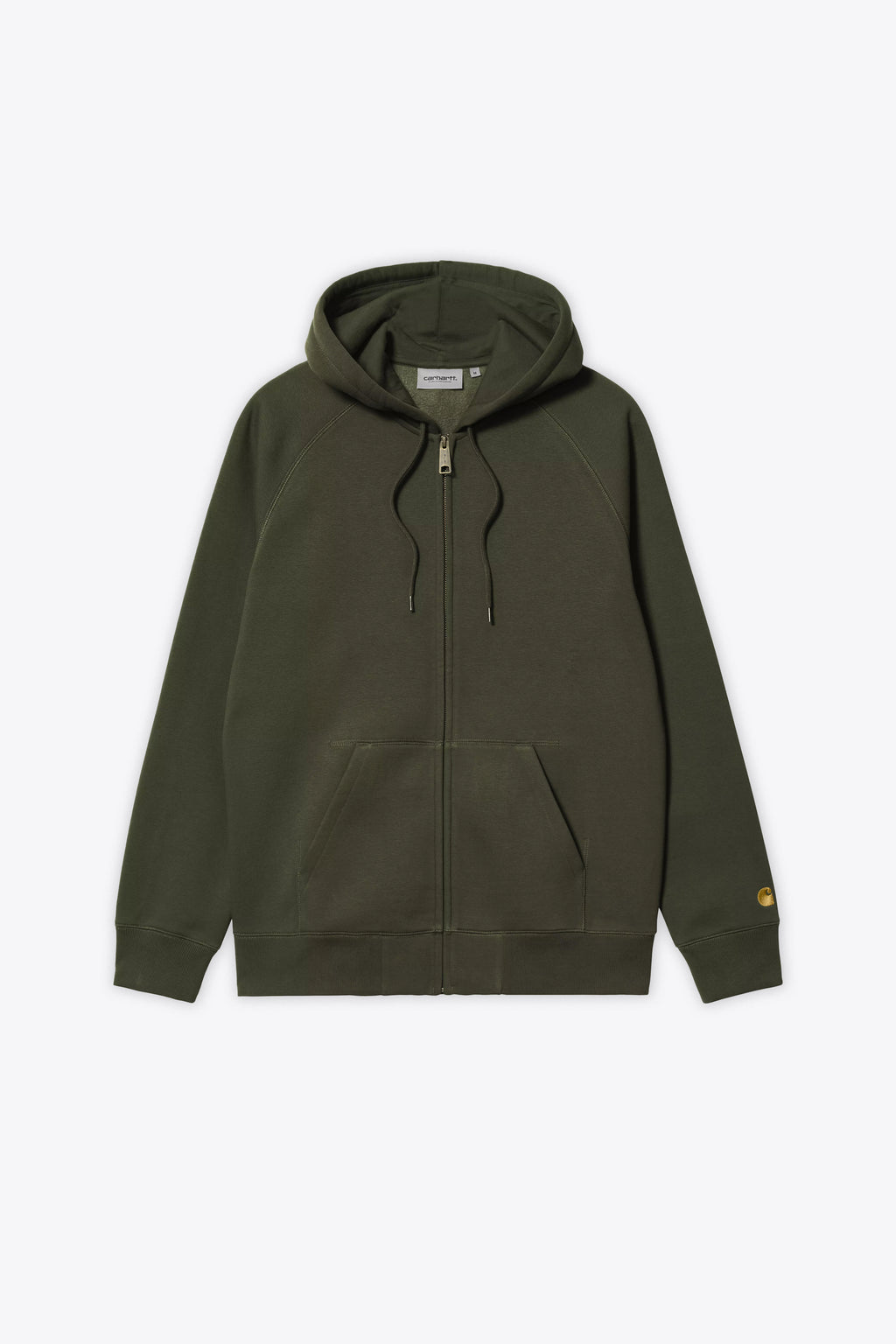 alt-image__Army-green-hoodie-with-zip-fastening---Hooded-Chase-Jacket