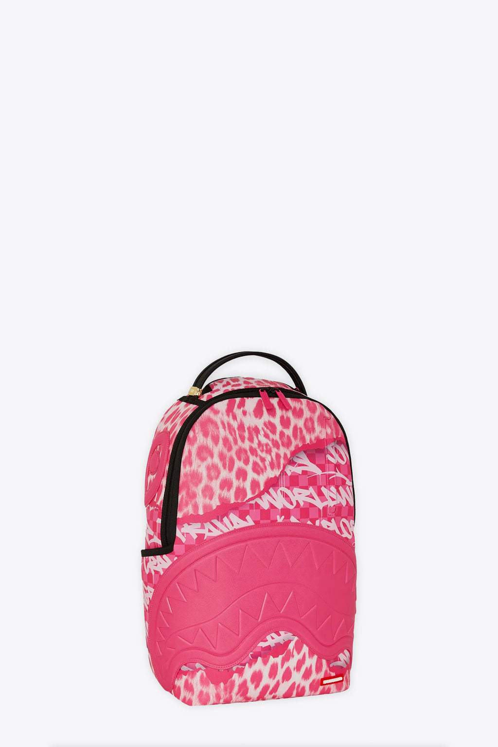 alt-image__Zaino-in-pvc-rosa-a-scacchi-con-stampa-animalier---Wild-Amazon-Dlxsv-Backpack