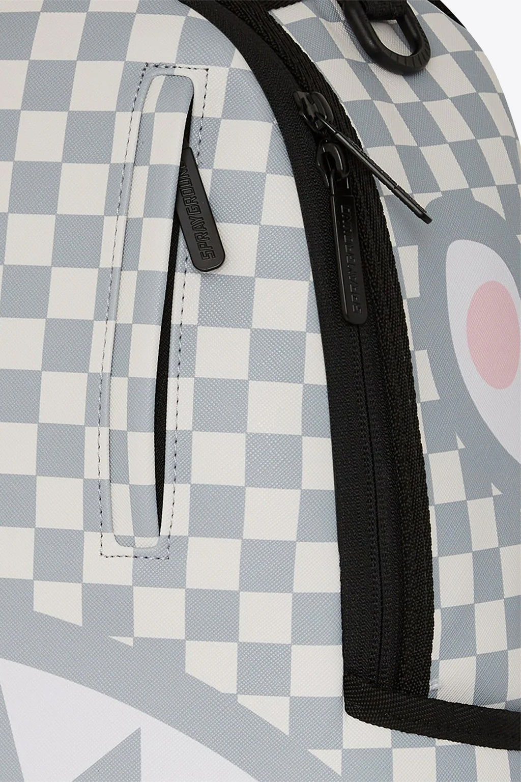 alt-image__Zaino-in-pvc-marrone-e-panna-a-scacchi-con-bocca-shark---Split-Rose-Sharks-in-Paris-Backpack