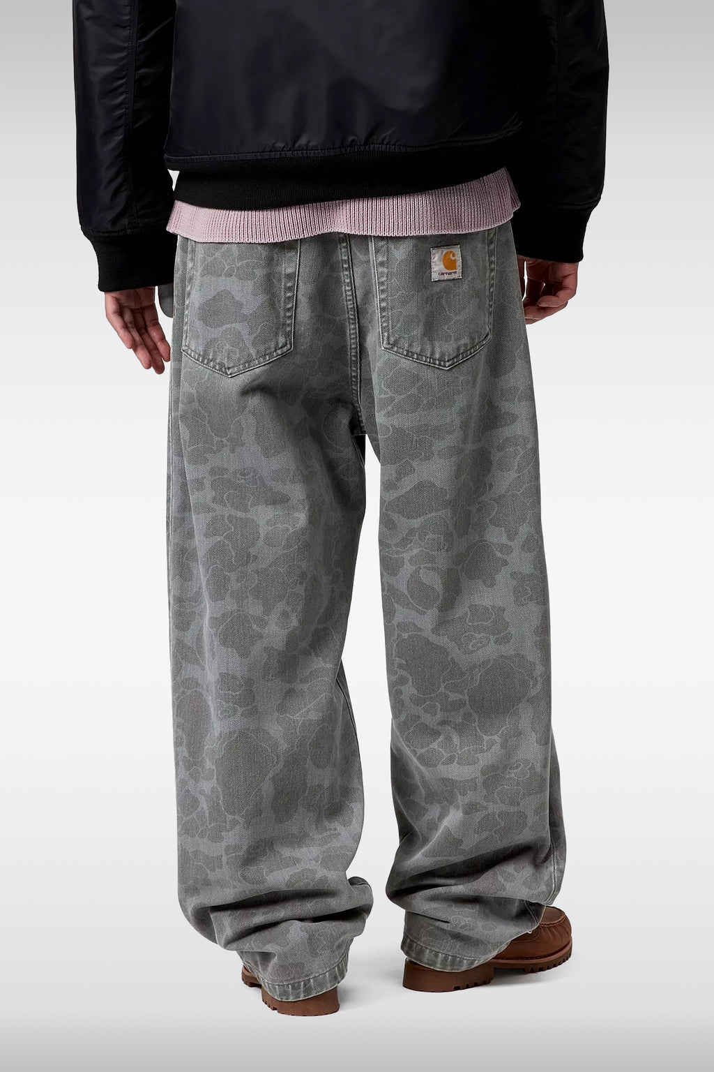alt-image__Grey-denim-5-pockets-loose-fit-jeans-with-camouflage-print---Duck-Landon-Pant