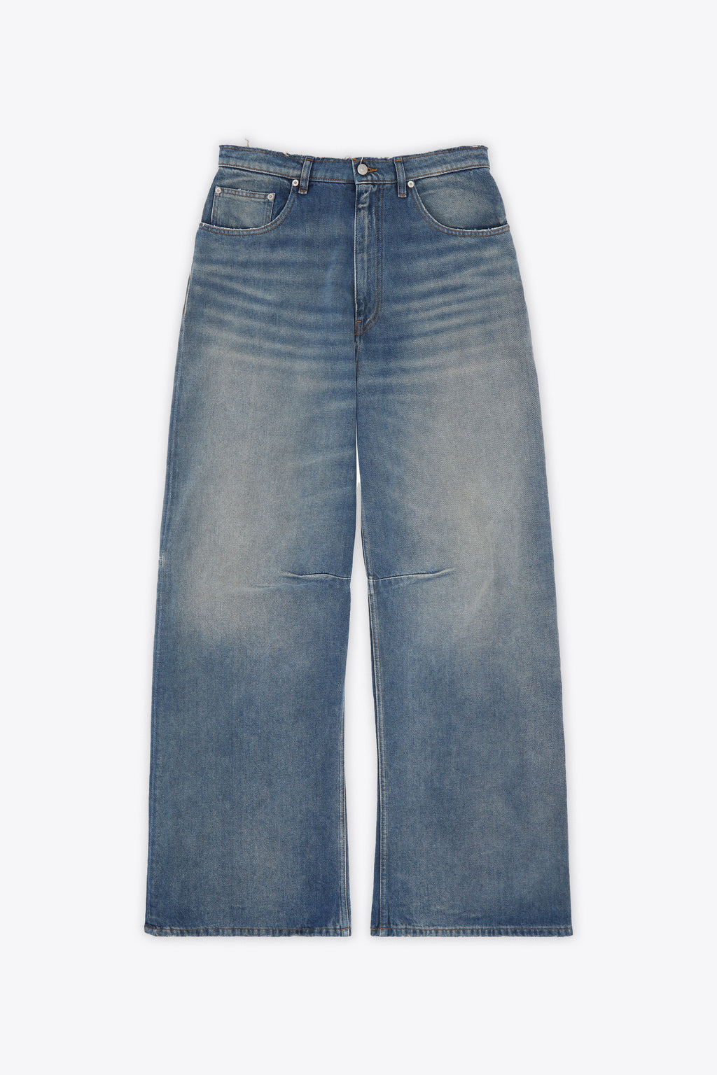 alt-image__Jeans-baggy-in-denim-blu-sabbiato-con-estremità-sfrangiate