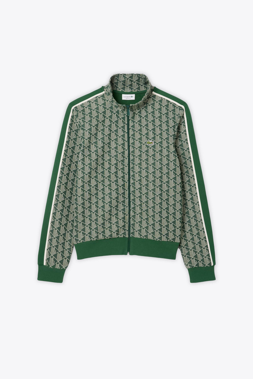 alt-image__Felpa-verde-con-zip-e-motivo-jacquard-monogram