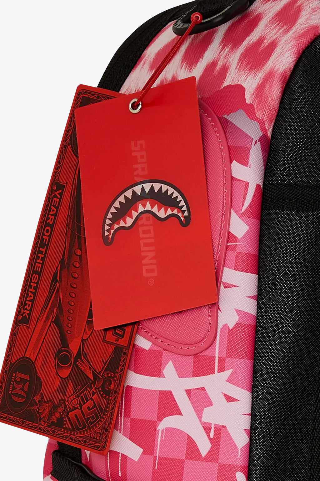 alt-image__Zaino-in-pvc-rosa-a-scacchi-con-stampa-animalier---Wild-Amazon-Dlxsv-Backpack