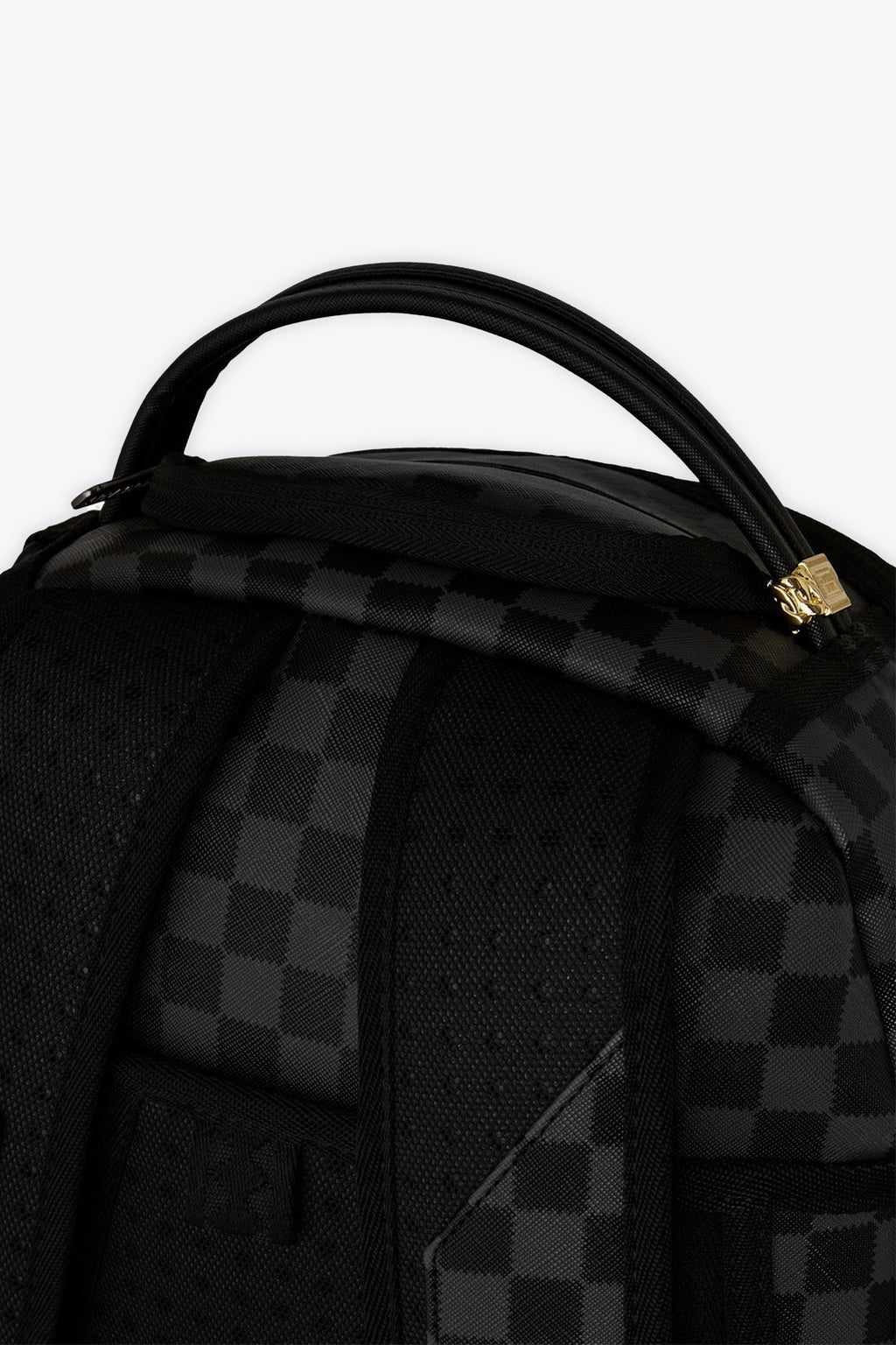 alt-image__Zaino-in-pvc-nero-a-scacchi-con-bocca-shark---Midnight-Chateau-Dlxsv-Backpack