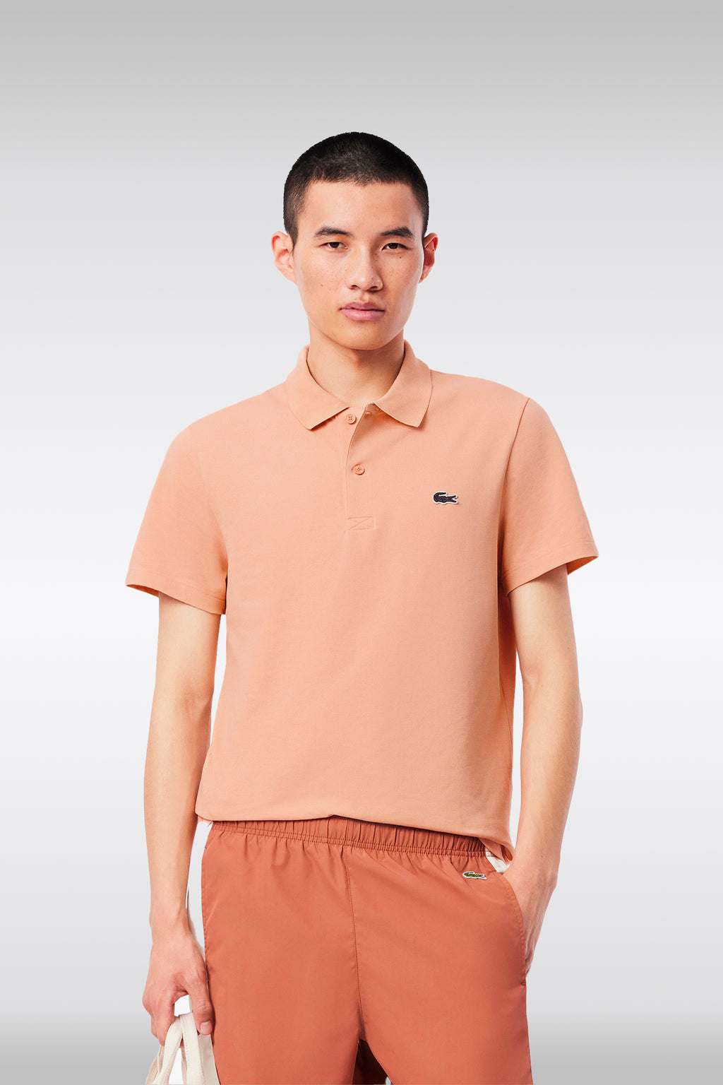 alt-image__Salmon-pink-cotton-blend-polo-shirt-with-short-sleeves