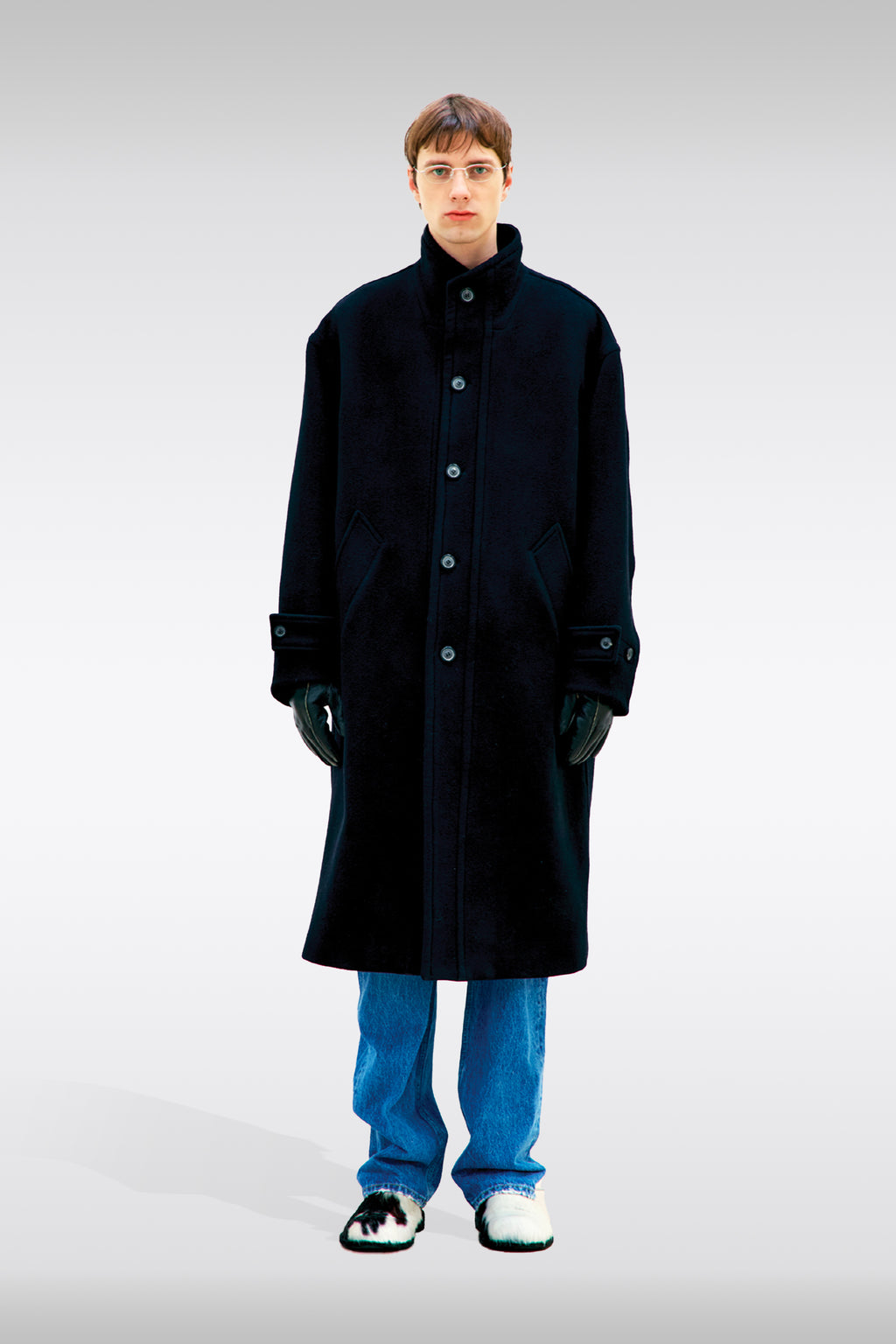 alt-image__Cappotto-nero-lungo-in-lana-e-cashmere---
Cashmere-Blend-High-Neck-Coat