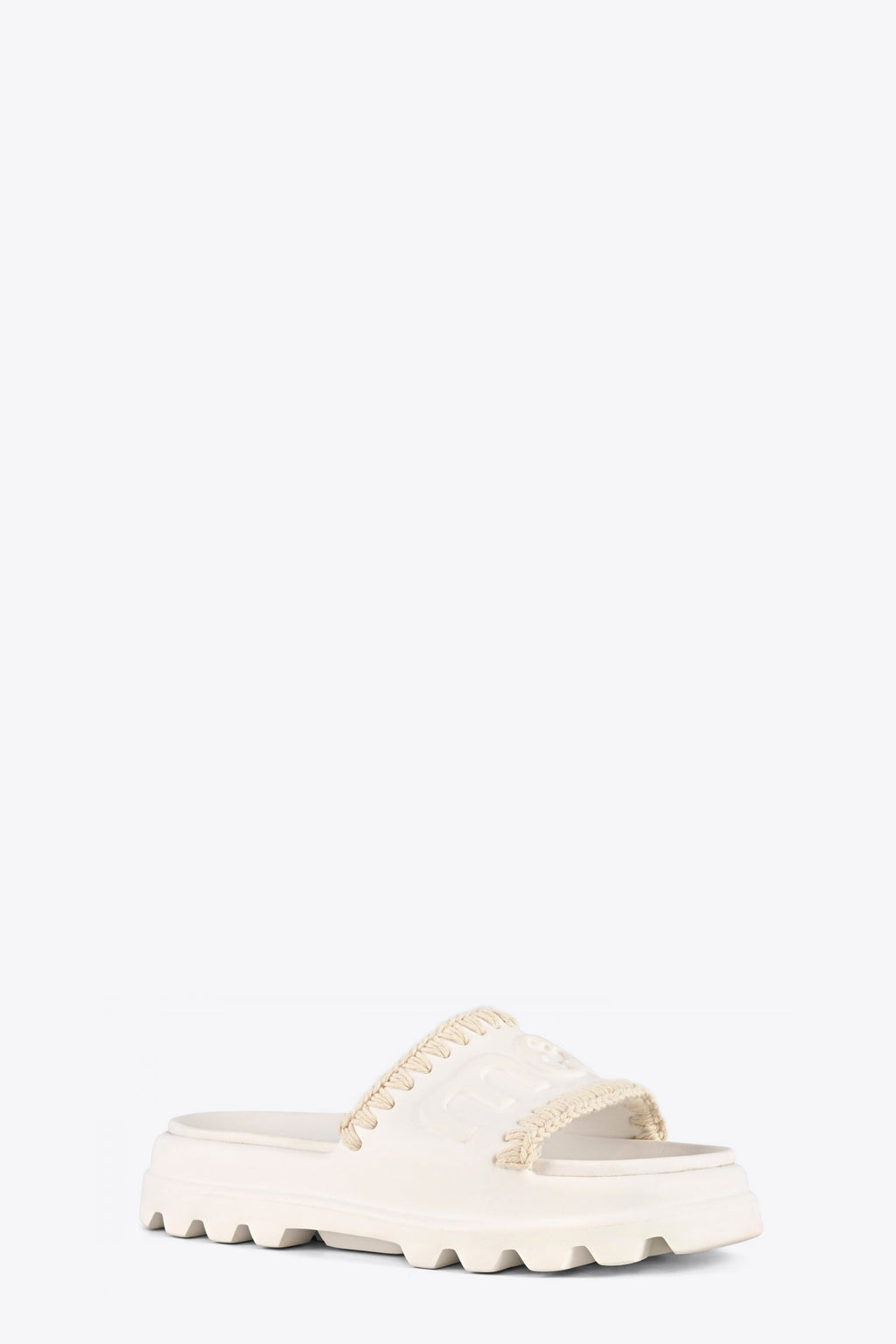 alt-image__White-rubber-slide-with-embossed-logo-and-crochet-stitches---Eva-One-piece-Slide