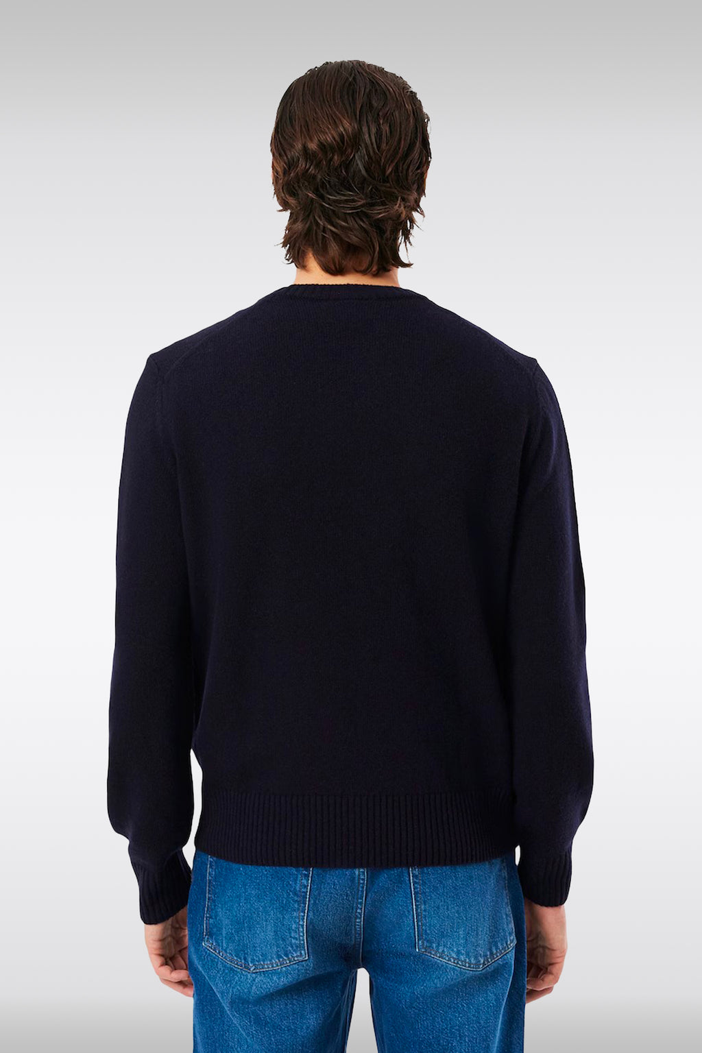 alt-image__Pullover-in-lana-cardata-blu-navy-con-logo-al-petto
