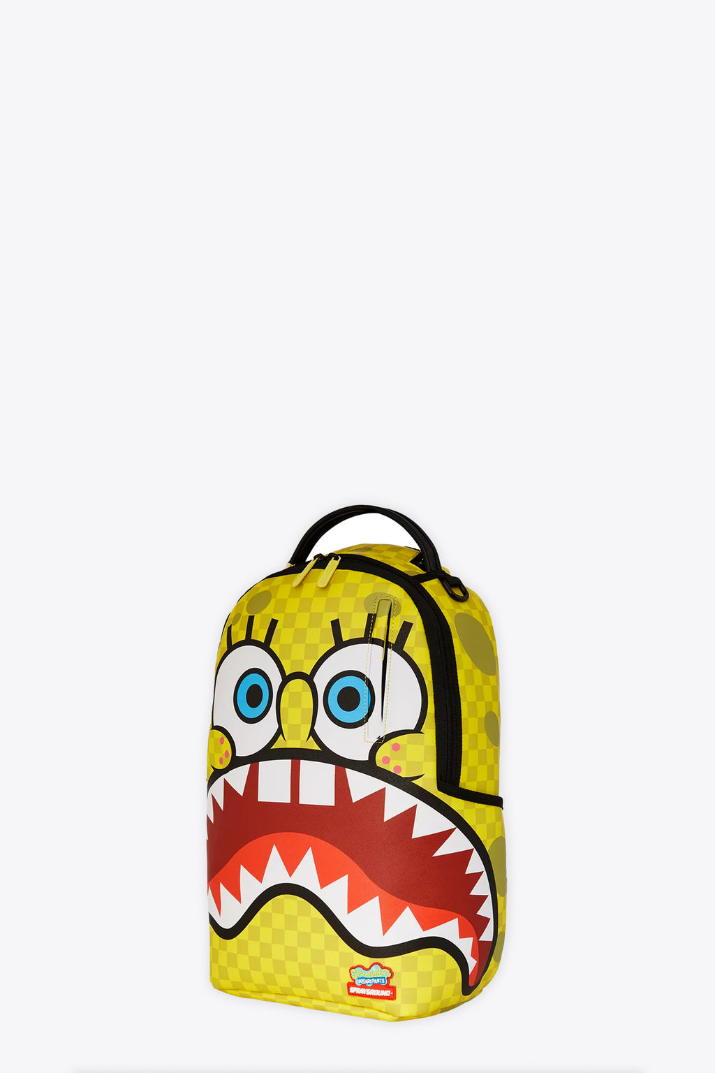 alt-image__Zaino-in-pvc-giallo-a-scacchi-con-stampa-Spongebob---Spongebob-Checkerbob-Dlxsv-Backpack