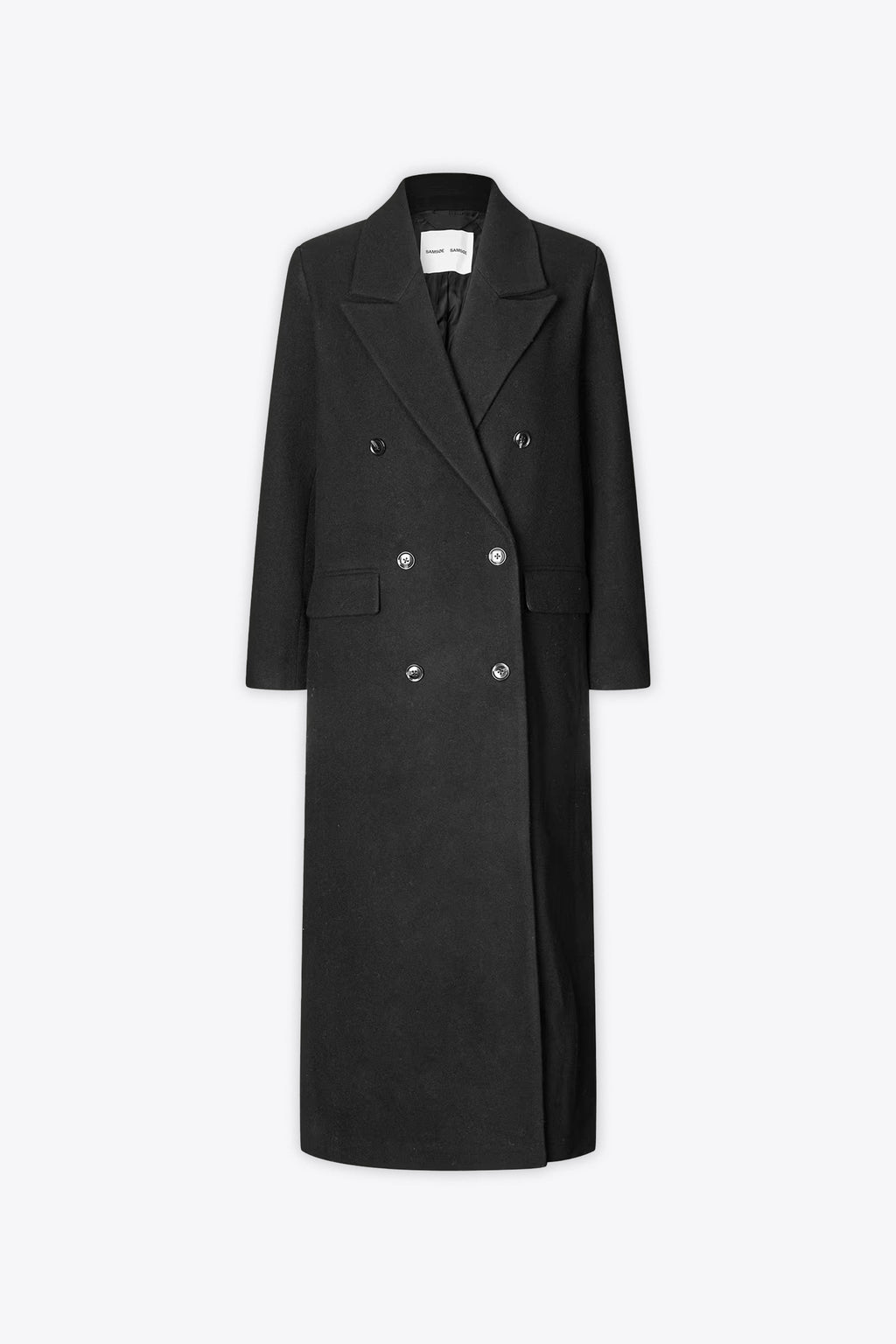 alt-image__Black-wool-blend-double-breasted-long-coat---Sajill-Coat