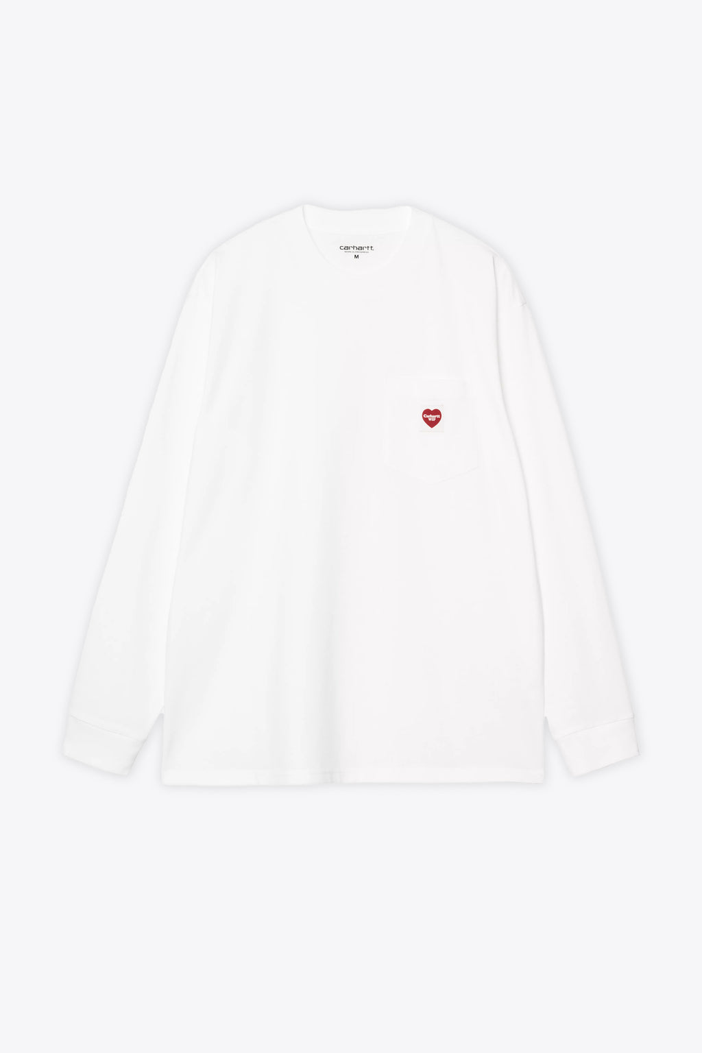 alt-image__L/S-POCKET-HEART-T-SHIRT-COTTON-SINGLE-JERSEY-Bianco/rosso