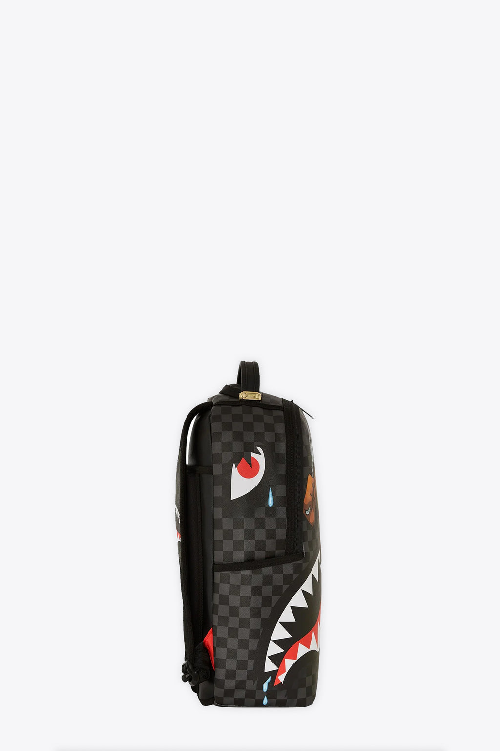 alt-image__Zaino-in-pvc-a-scacchi-nero-e-grigio-con-stampa-Taz---Taz-Shark-Bite-Bag-Backpack