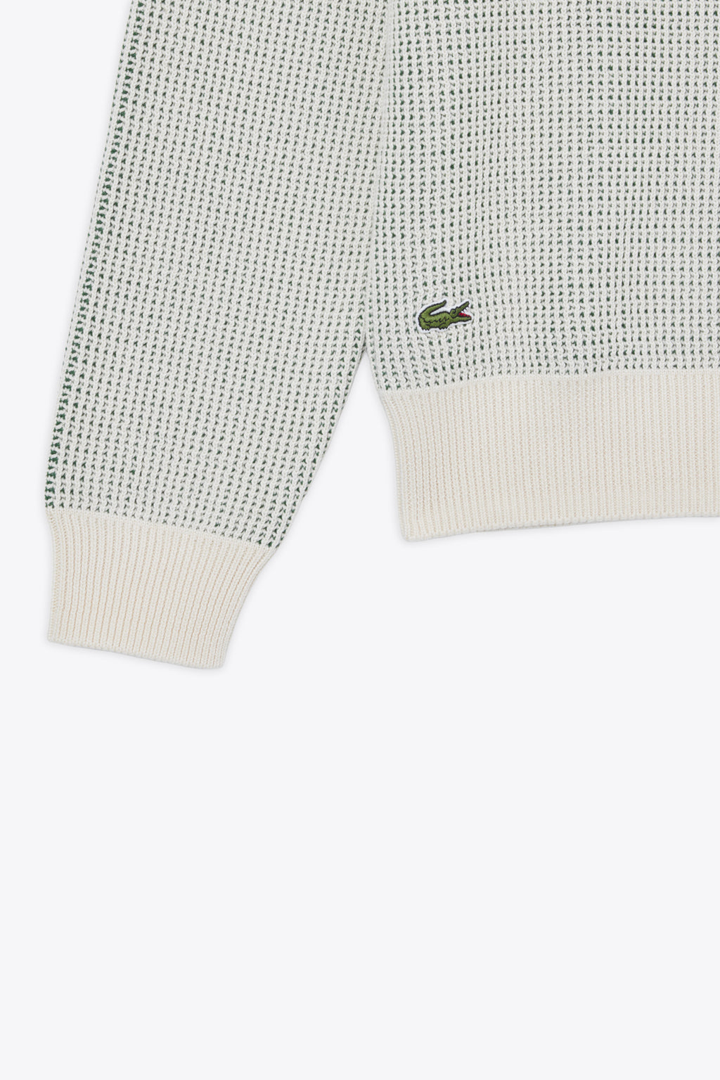 alt-image__Pullover-in-cotone-panna-con-logo-jacquard-frontale