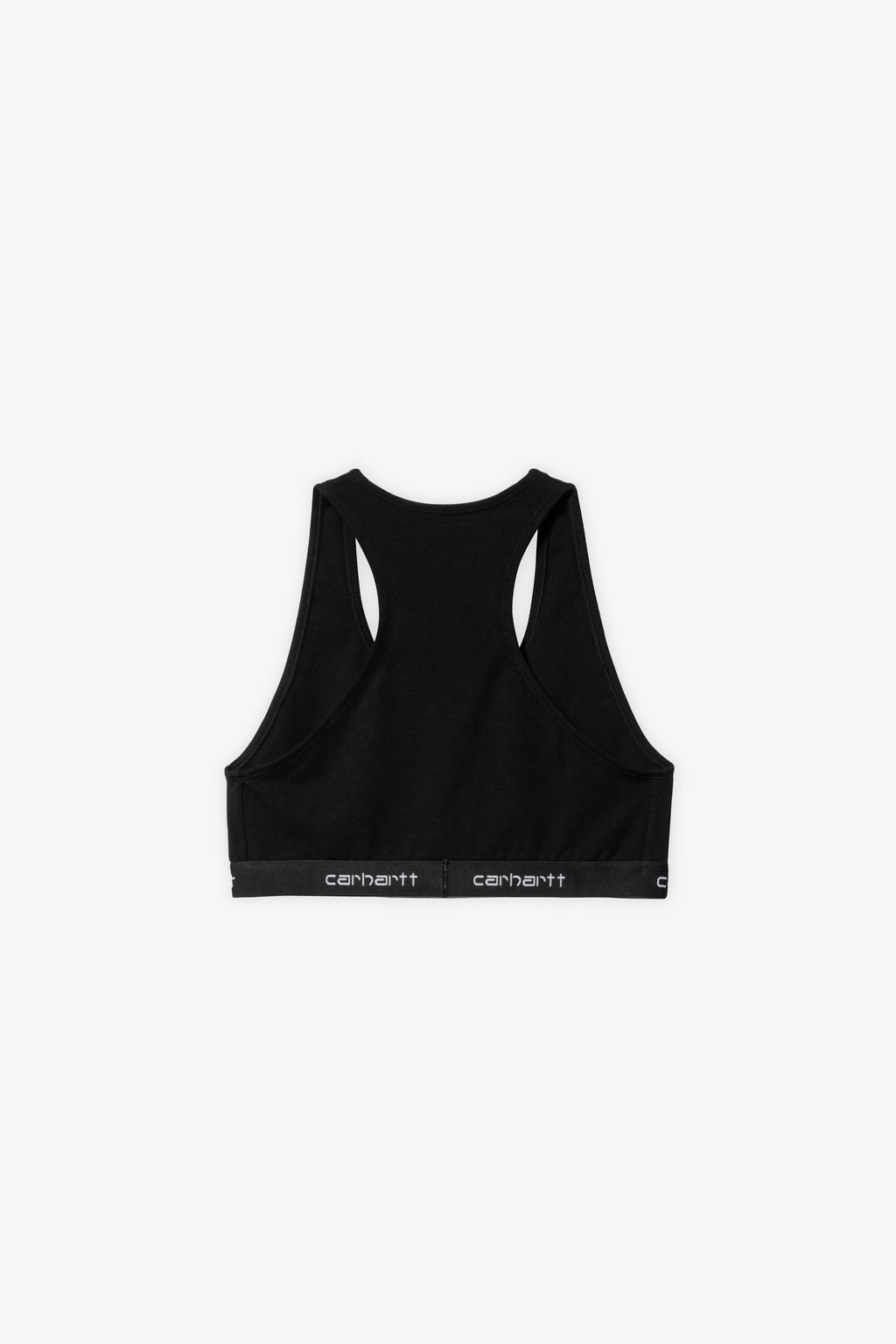 alt-image__Top-corto-in-cotone-nero-con-elastico-e-logo---W'-Script-Racer-Tank