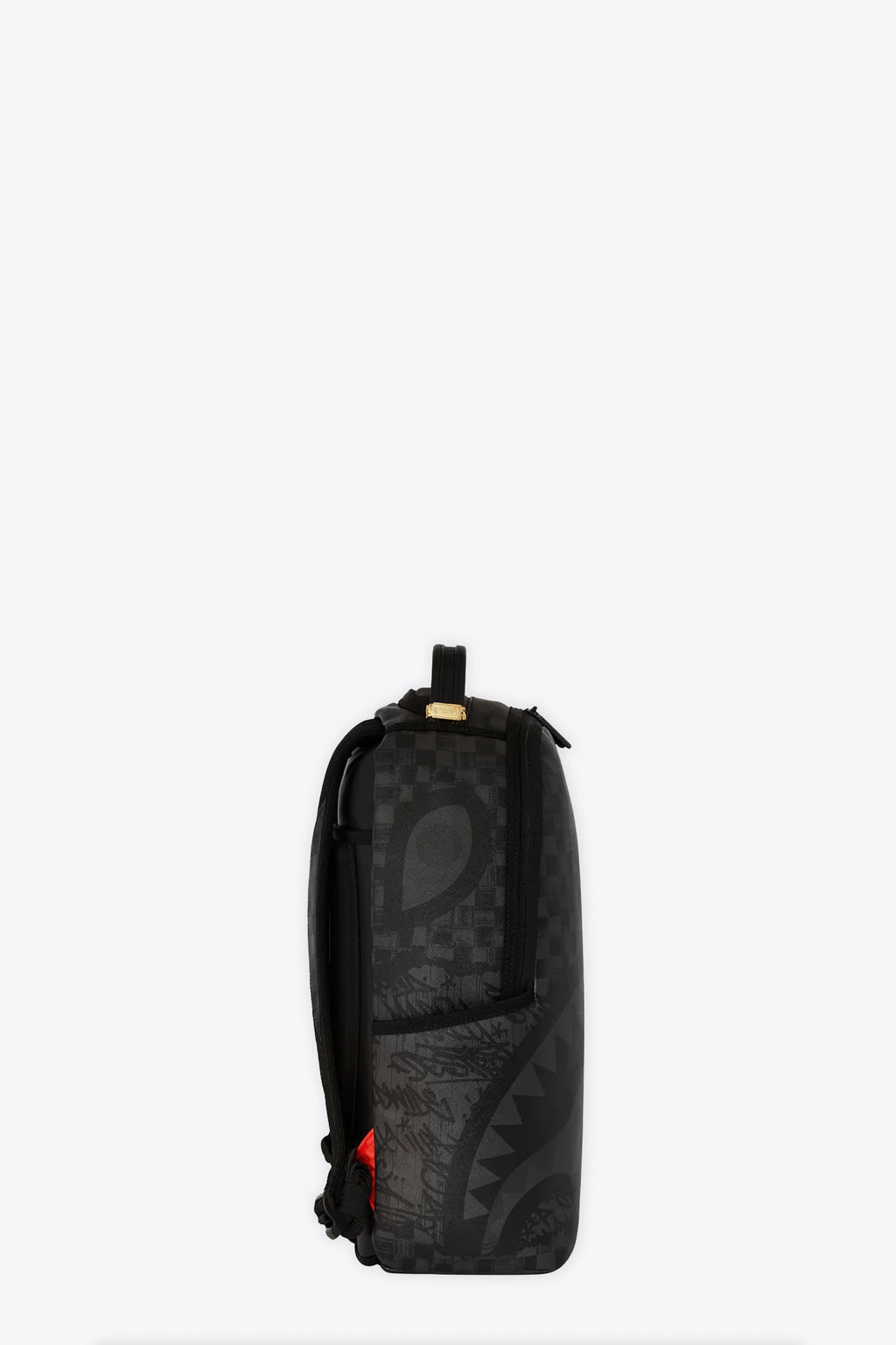 alt-image__Zaino-in-pvc-nero-a-scacchi-con-stampa-graffiti---Torn-Graff-Check-Dlxsv-Backpack