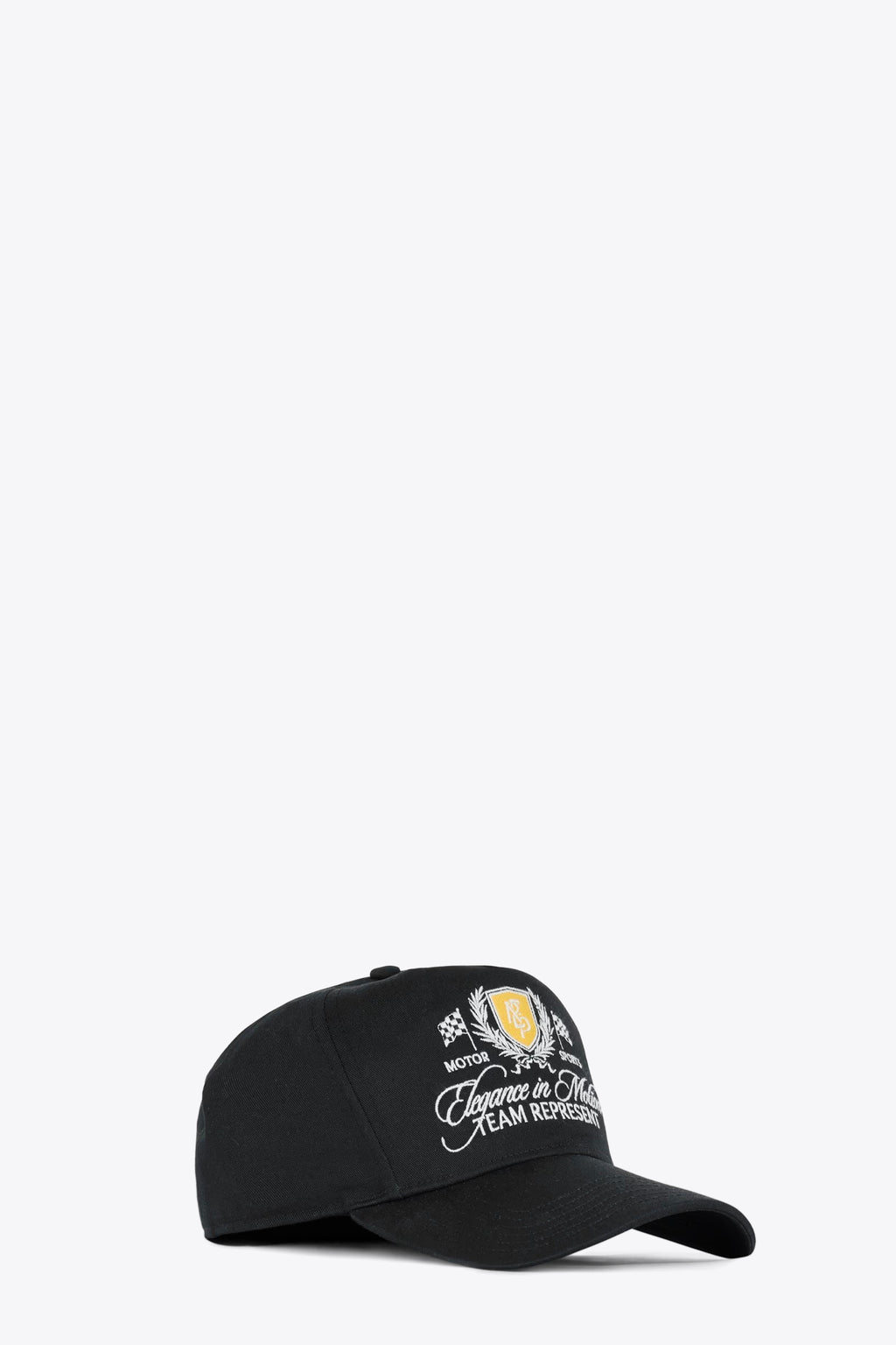 alt-image__Cappello-nero-con-visiera-e-ricamo-frontale---Represent-Crest-Cap