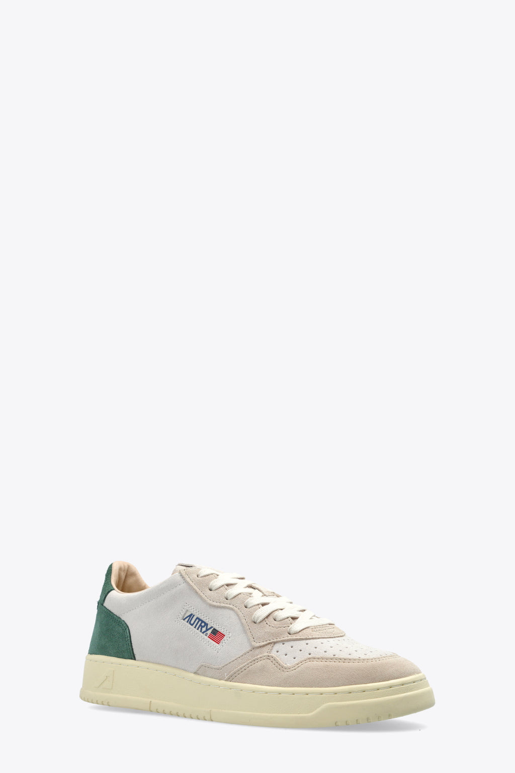 alt-image__Sneaker-bassa-in-suede-panna,-beige-e-verde---Medalist-Low