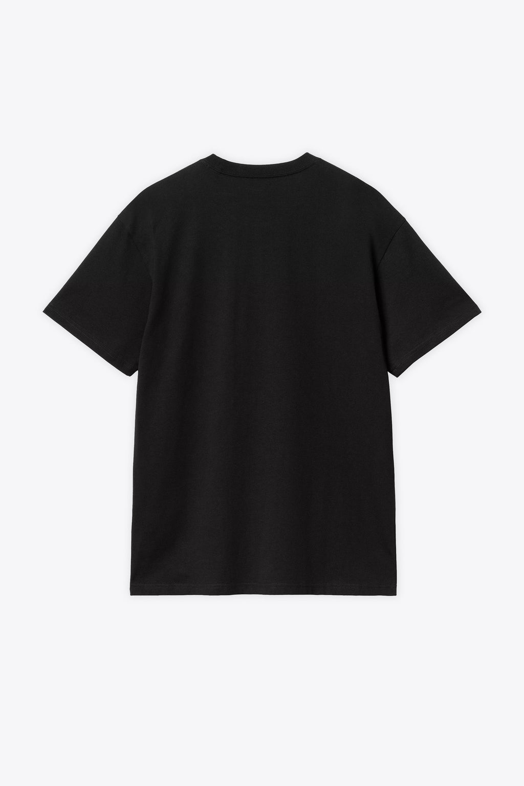 alt-image__T-shirt-nera-in-cotone-con-logo-ricamato-al-petto---S/S-Chase-T-Shirt