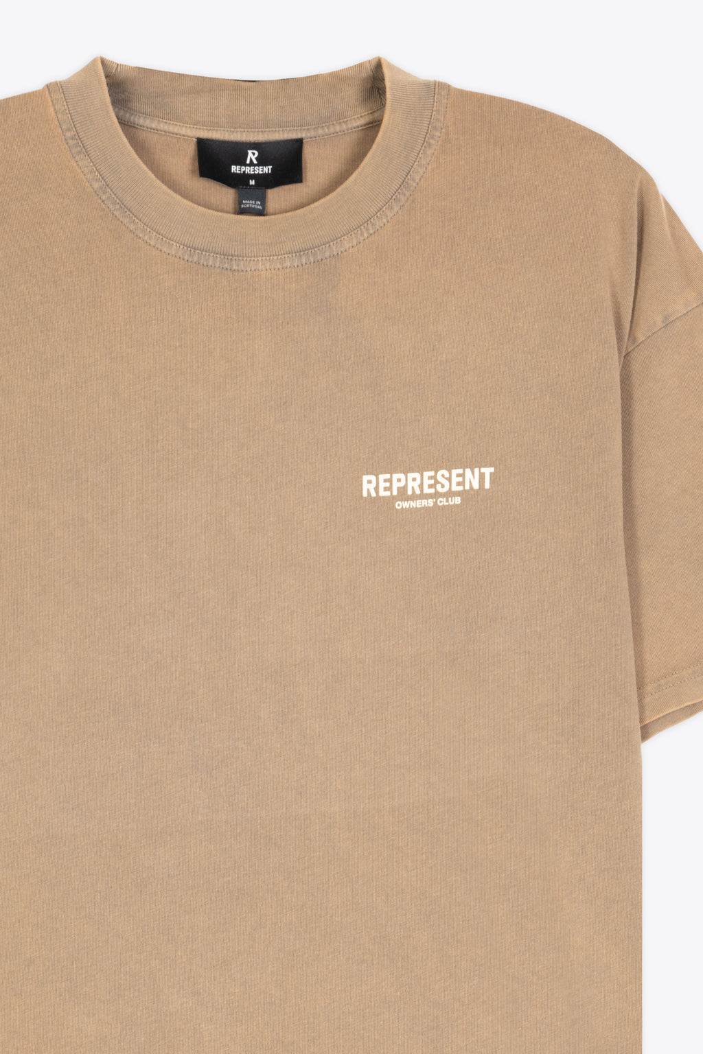 alt-image__T-shirt-in-cotone-lavato-beige-con-logo-al-petto-e-sul-retro---Represent-Owners-Club-T-Shirt