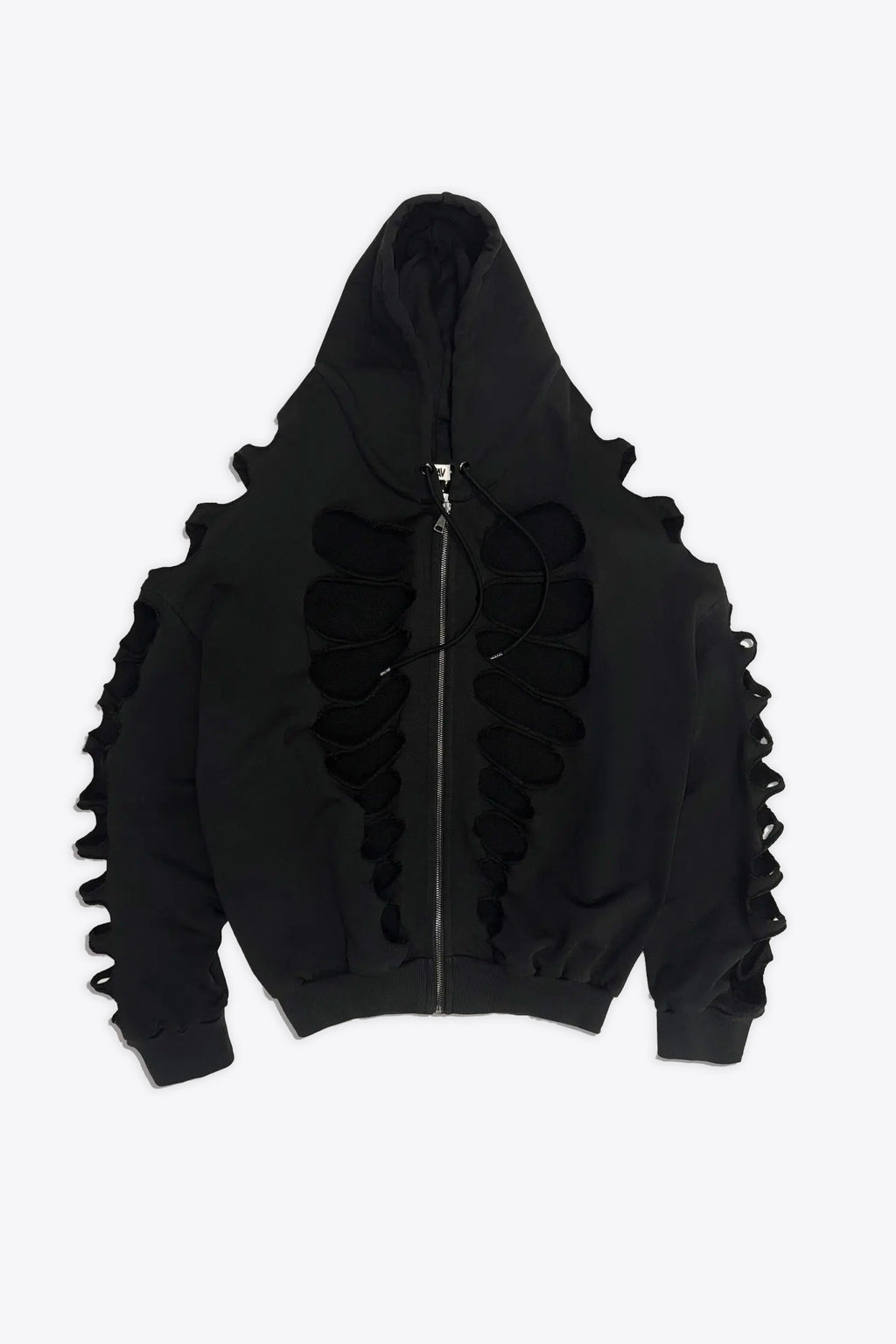 alt-image__Felpa-nera-unisex-con-cappuccio-e-zip-e-con-dettaglio-cut-out---Cut-out-Hoodie