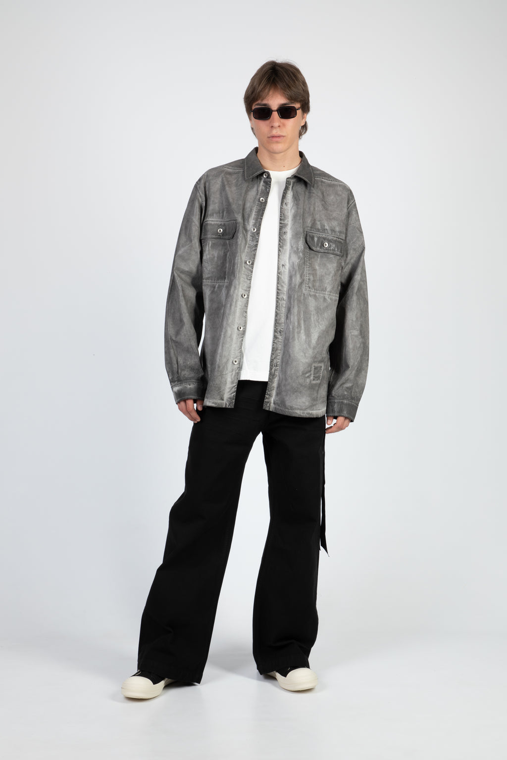 alt-image__Charcoal-grey-coated-poplin-oversized-shirt---Jumbo-Outershirt