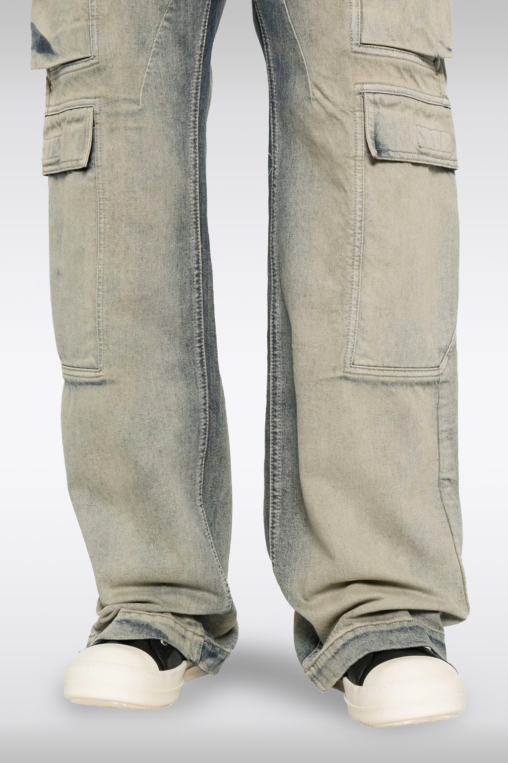 alt-image__Jeans-cargo-in-denim-sabbiato-loose-fit---Double-Cargo-Jeans