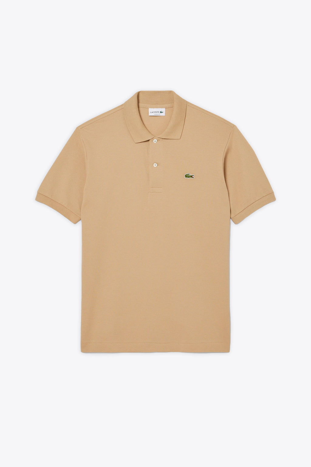 alt-image__Beige-piquè-cotton-polo-shirt-with-short-sleeves