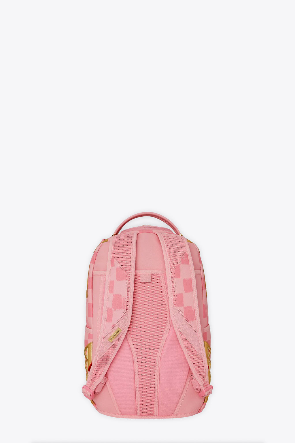 alt-image__Zaino-in-pvc-rosa-a-scacchi-con-dettagli-oro---Ai-Pink-Smudge-Dlxsf-Backpack
