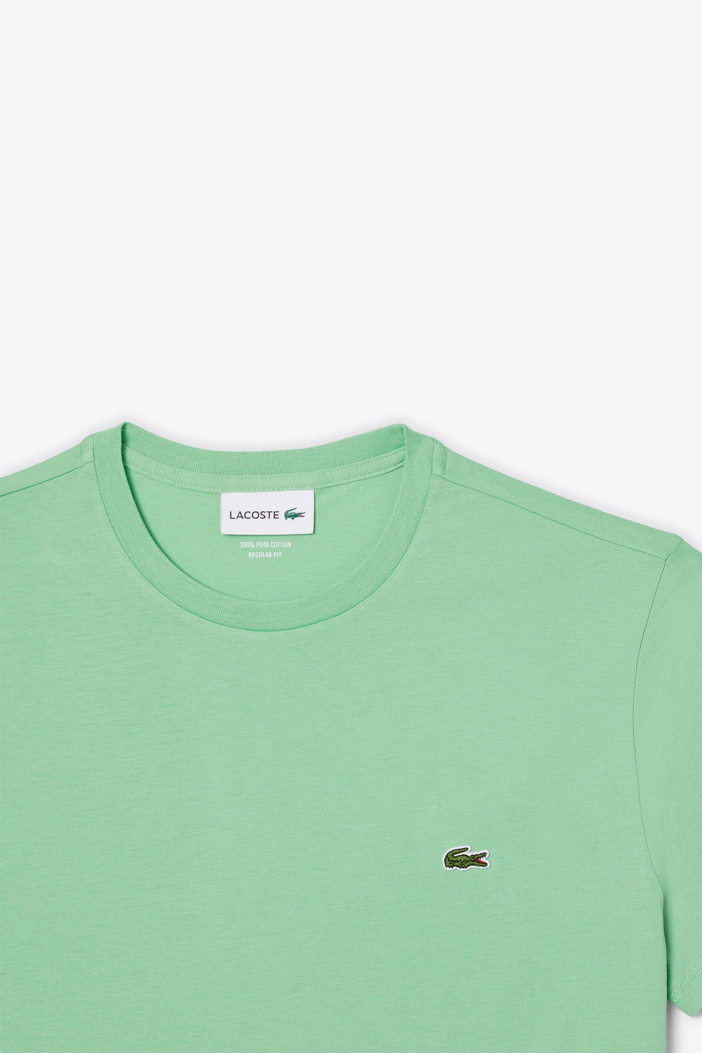 alt-image__T-shirt-in-cotone-Pima-verde-menta-con-logo-al-petto