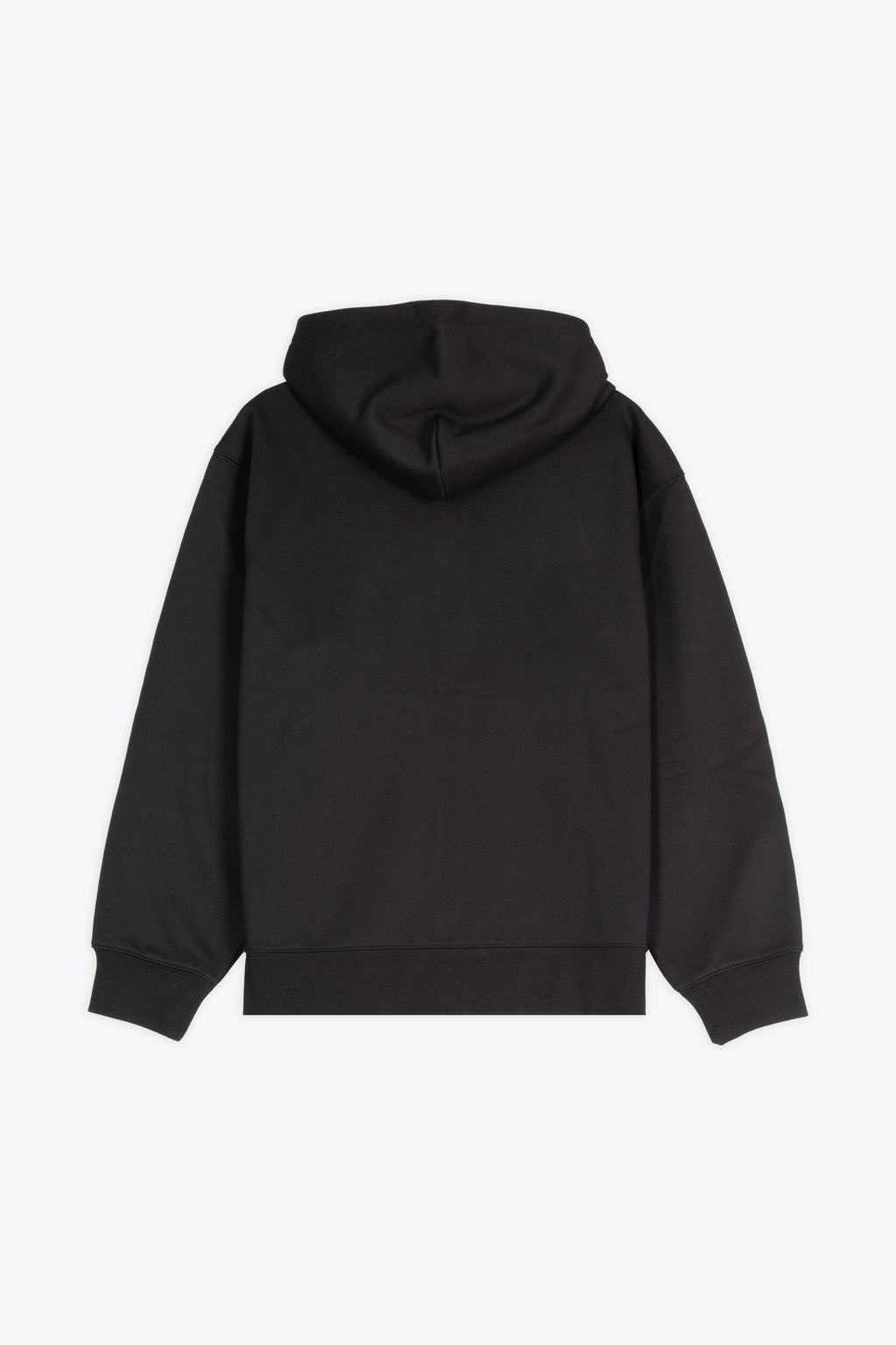 alt-image__Felpa-nera-in-cotone-con-zip-e-cappuccio---Hooded-Dual-Sweat-Jacket