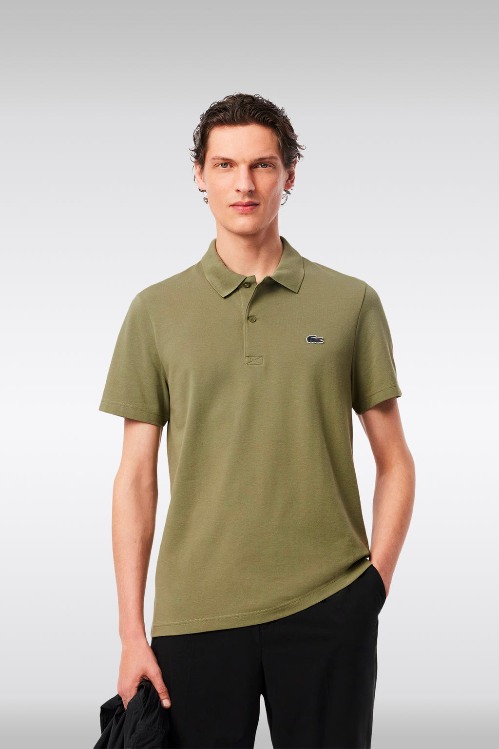 alt-image__Polo-in-misto-cotone-verde-militare-regular-fit