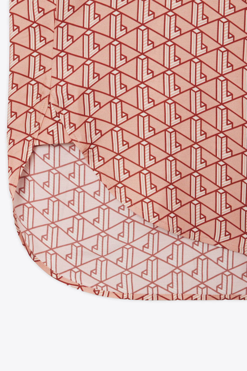 alt-image__Camicia-in-satin-rosa-salmone-con-stampa-monogram