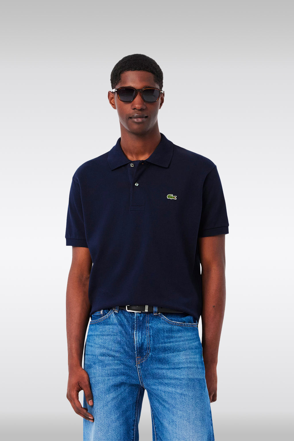 alt-image__Navy-blue-piquè-cotton-polo-shirt-with-short-sleeves