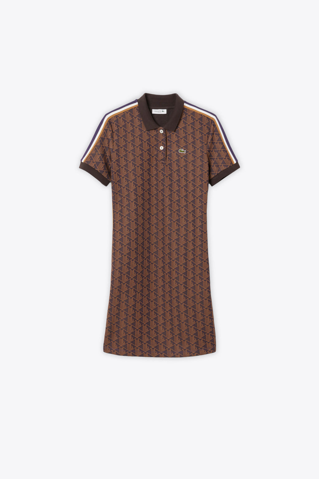 alt-image__Abito-corto-con-motivo-jacquard-monogram-blu-e-bianco-con-maniche-corte