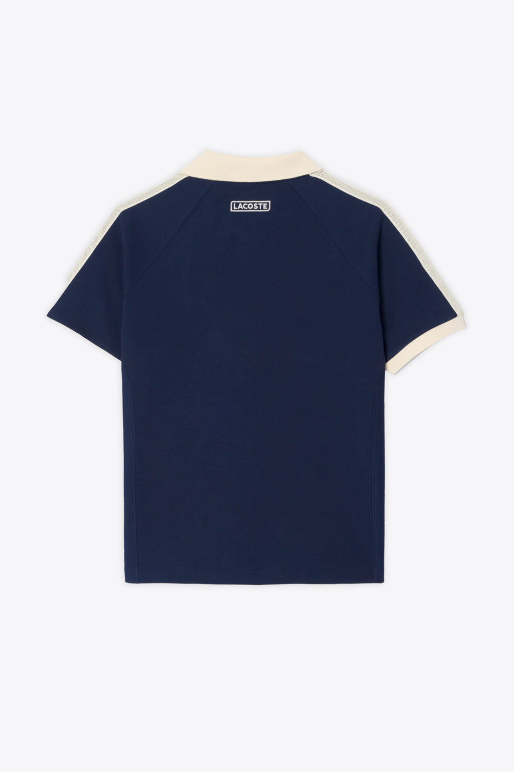 alt-image__T-shirt-in-cotone-blu-con-colletto-panna