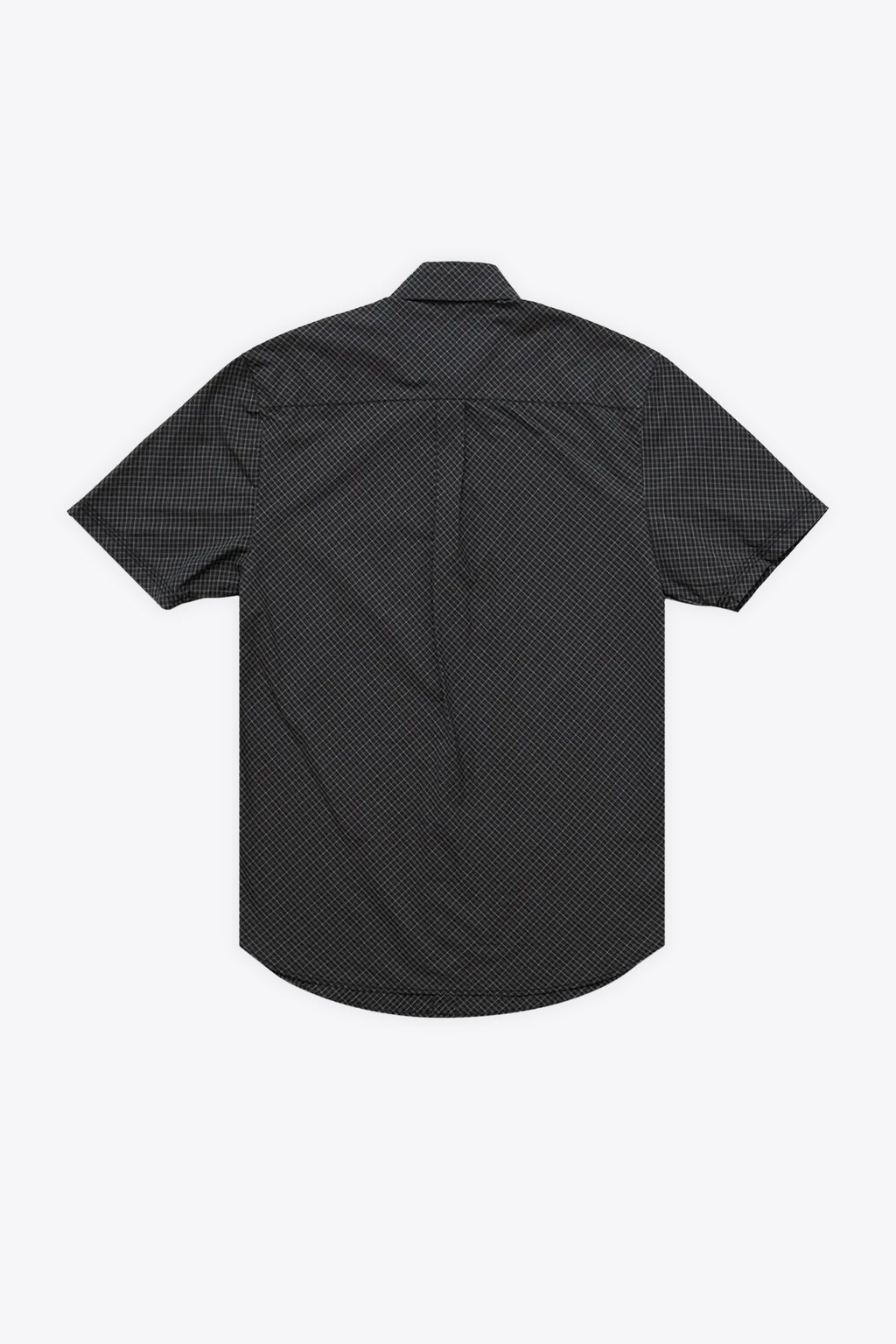 alt-image__Black-check-poplin-cotton-shirt---Unisex-Mini-Plaid-Short-Sleeve-Shirt-
