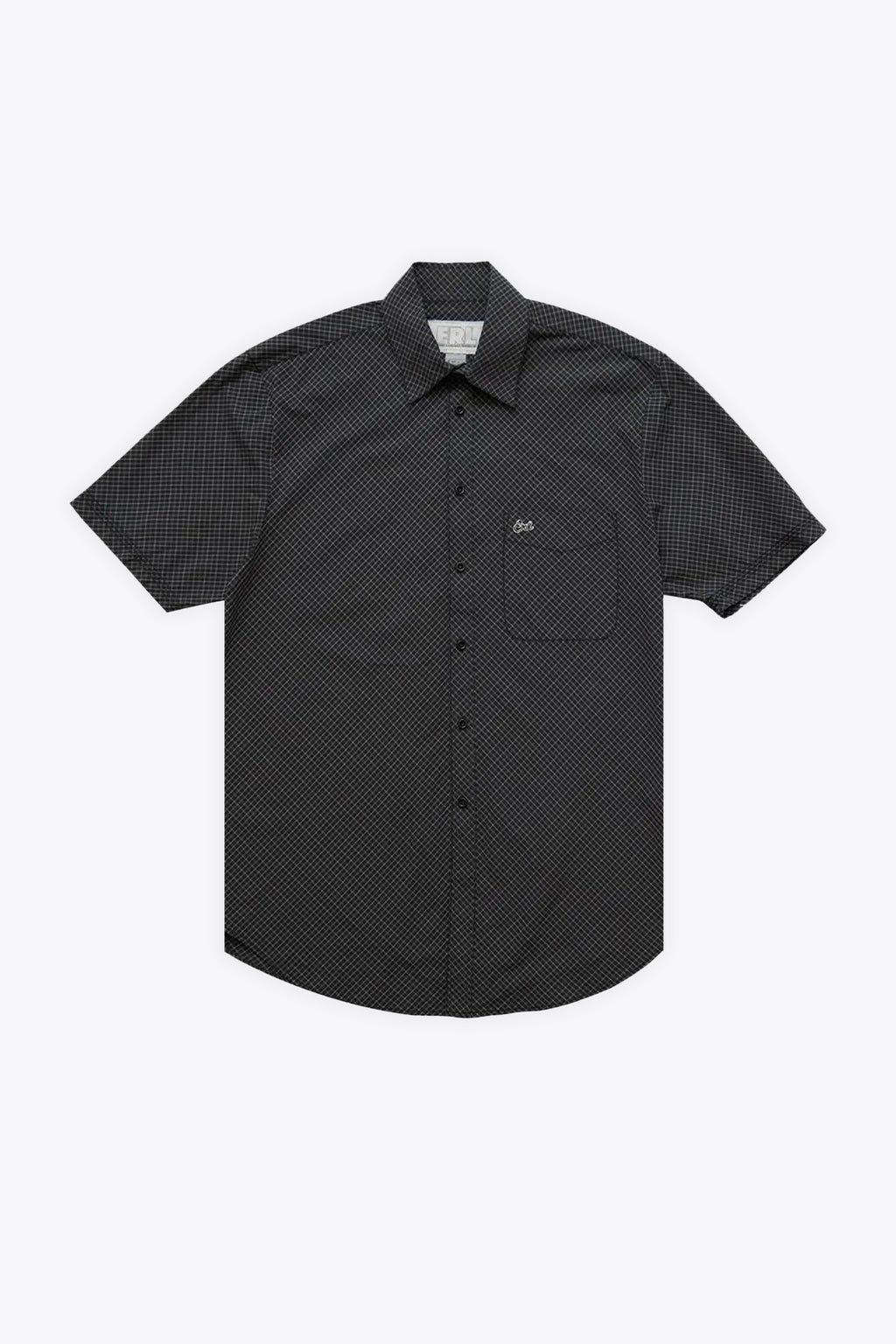 alt-image__Black-check-poplin-cotton-shirt---Unisex-Mini-Plaid-Short-Sleeve-Shirt-