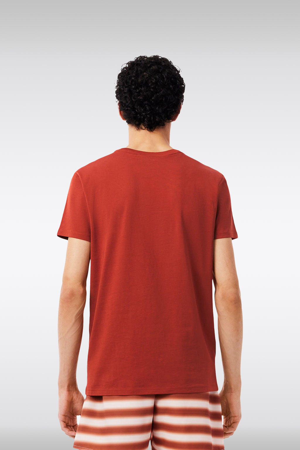 alt-image__T-shirt-in-cotone-Pima-rosso-ruggine-con-logo-al-petto