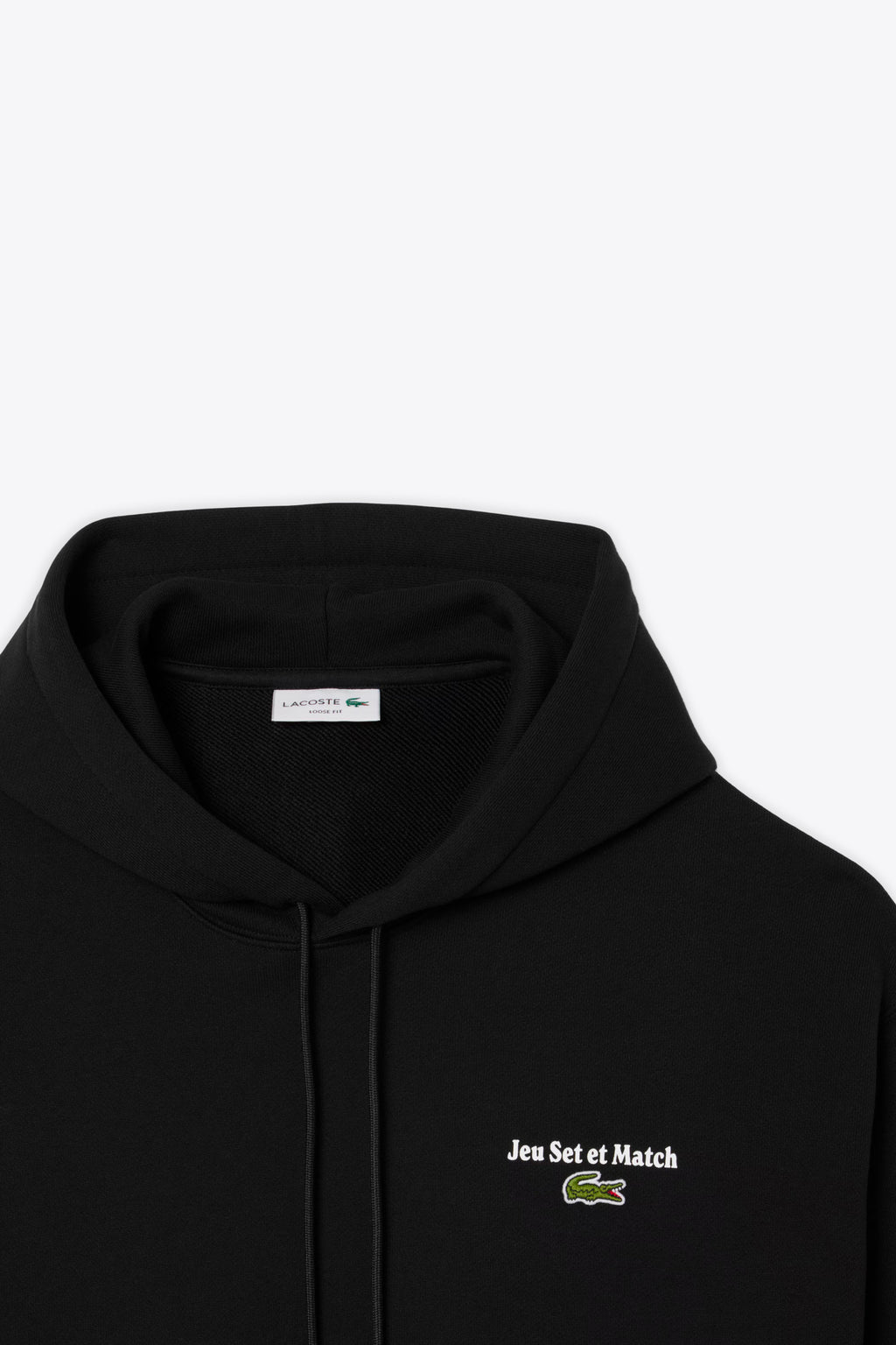 alt-image__Felpa-nera-in-cotone-con-cappuccio-e-stampa-al-petto-e-sul-retro