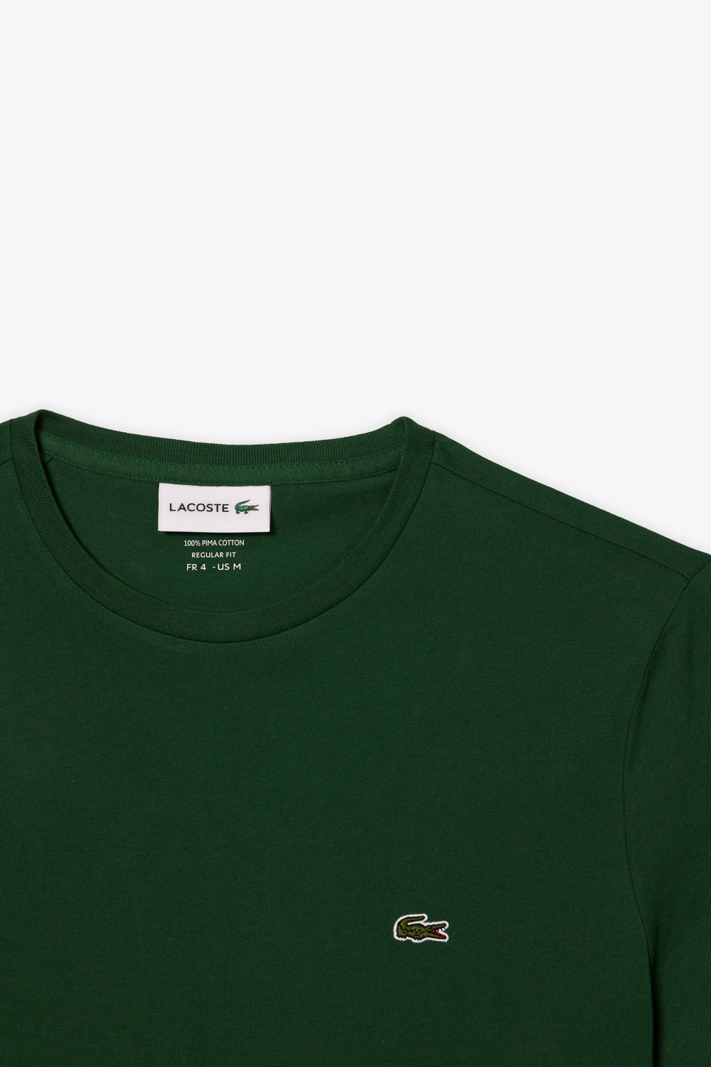 alt-image__T-shirt-in-cotone-Pima-verde-scuro-con-logo-al-petto