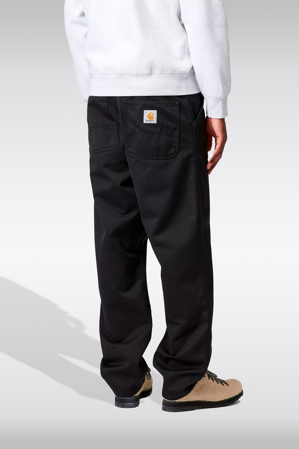 alt-image__Pantalone-in-twill-nero-con-gamba-dritta---Simple-Pant