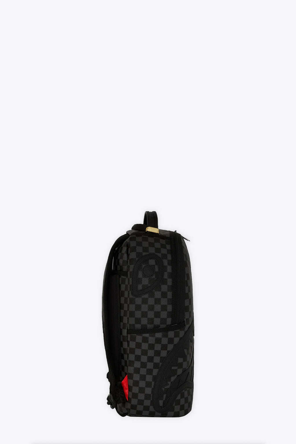 alt-image__Zaino-in-pvc-nero-a-scacchi-con-bocca-shark---Midnight-Chateau-Dlxsv-Backpack