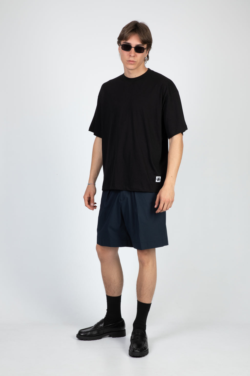 alt-image__Short-in-cotone-tecnico-blu-navy-con-elastico-in-vita