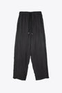 Pantalone ampio in cupro nero - Pajama Otaru Trousers 