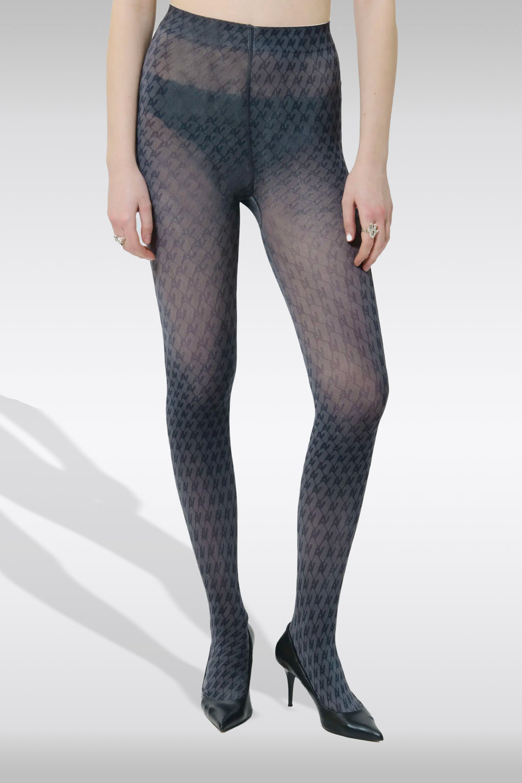alt-image__Collant-neri-con-stampa-monogram---Monogram-Tights